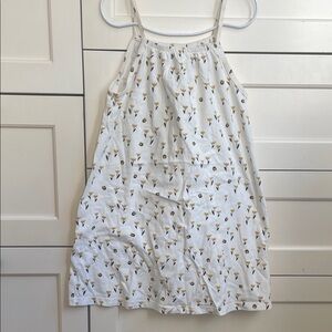 Winter Water Factory Kids Floral White and Yellow Pajamas